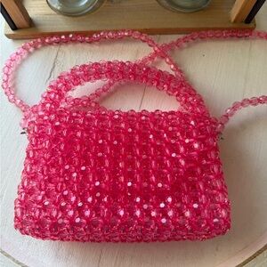Pink Beaded Women's Bag